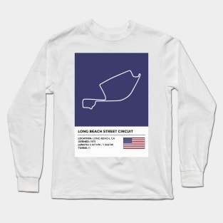 Long Beach Street Circuit [info] Long Sleeve T-Shirt